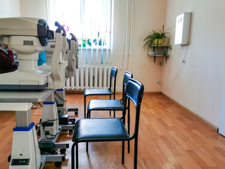 interior of room with chairs and table