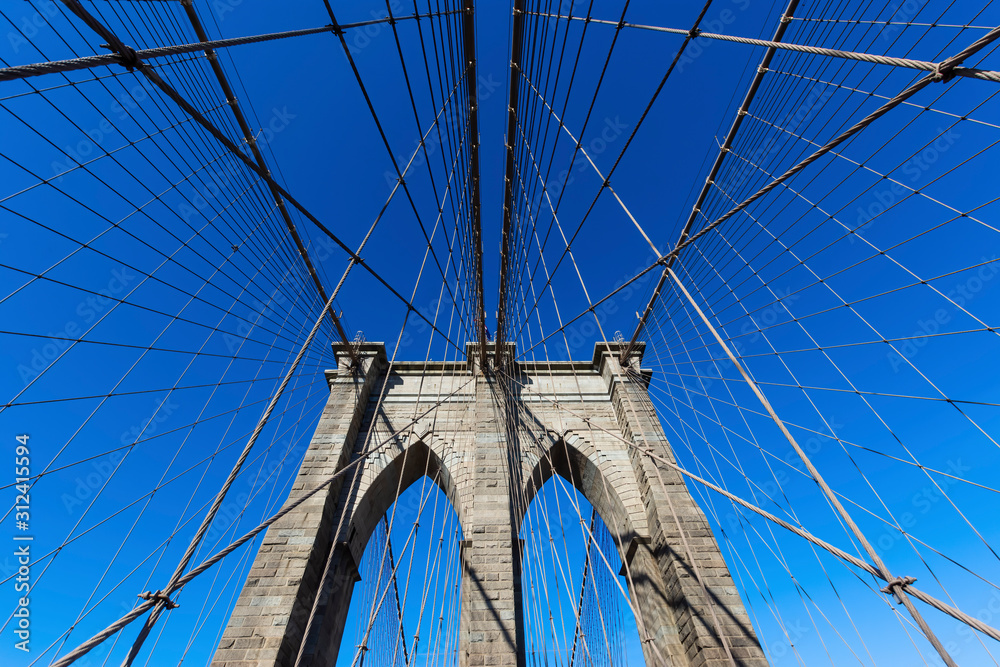 Canvas Prints Brooklyn Bridge in New York , USA