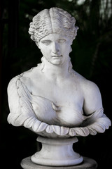 White stone carved statue 