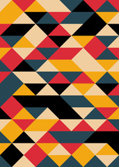 Pattern with random colored Diamonds Generative Art background illustration