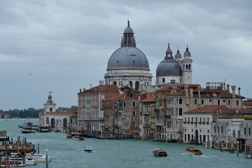 Fototapeta premium Santa Maria della Salute is a Roman Catholic church and minor basilica located at Punta della Dogana in the Dorsoduro sestiere of the city of Venice, Italy.