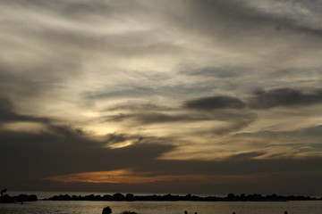 Obraz premium Sunset, beautiful sea