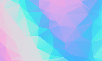 Obraz premium Low poly grid holographic triangles background