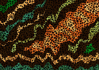 abstract leopard print texture design