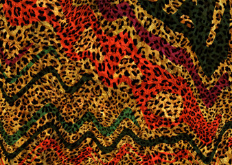 abstract leopard print texture design