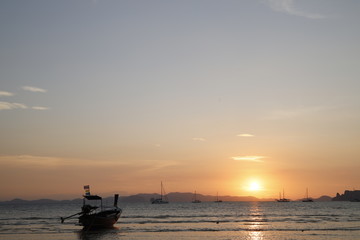 Fototapeta na wymiar Sunset Near Krabi, Thailand
