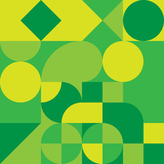 Abstract geometric retro design. Vector seamless pattern
