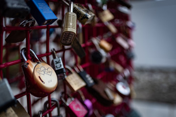 Locks of love in Dunedin Florida