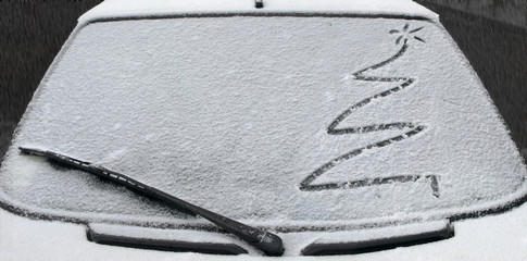 Drawing in the snow 1