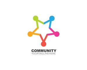 Community, network and social icon design