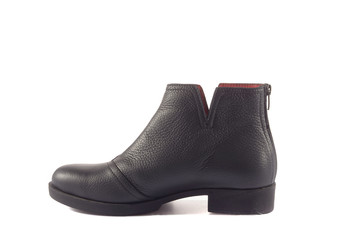 Beautiful elegant suede blue women's open summer shoes sandals high-heeled on a white background, isolated.