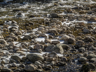 stones in water