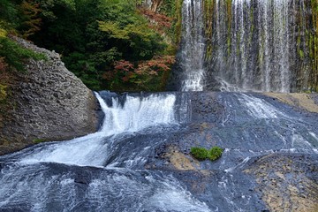 龍門の滝の秋の情景＠大分