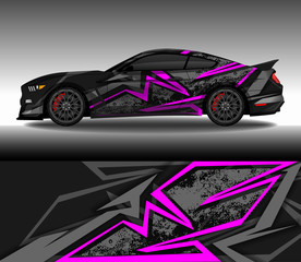 Wrap car decal design vector, custom livery race rally car vehicle sticker and tinting. © 21graphic