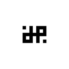 Letter D and P Ambigram Logo Icon Design Template Elements