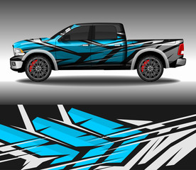 Wrap car decal design vector, custom livery race rally car vehicle sticker and tinting. © 21graphic
