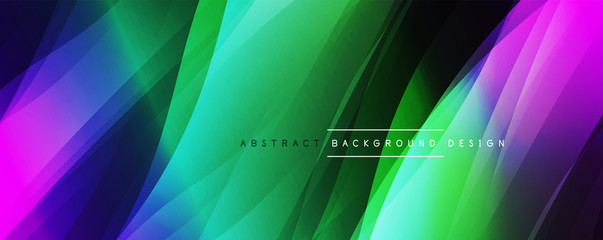 Naklejka premium Dynamic trendy simple fluid color gradient abstract background with line effects. Vector Illustration For Wallpaper, Banner, Background, Card, Book Illustration, landing page