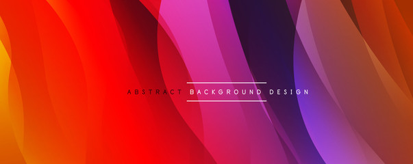 Dynamic trendy simple fluid color gradient abstract background with line effects. Vector Illustration For Wallpaper, Banner, Background, Card, Book Illustration, landing page