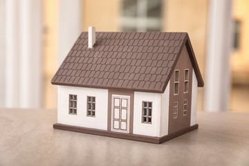 Obraz na płótnie Canvas Model of house on table indoors
