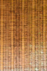 yellow-brown wicker bamboo texture background