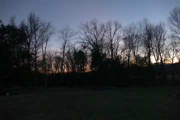 toward the creek after sundown