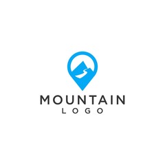 mountain logo simple premium