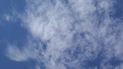 blue sky with white clouds