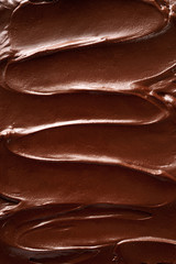 Top view of hot chocolate surface