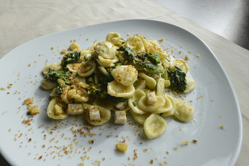 piatto di orecchiette con le cime di rapa
