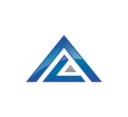 triangle vector logo concept design template
