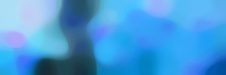 soft blurred horizontal background bokeh graphic with dodger blue, dark slate gray and light blue colors and space for text