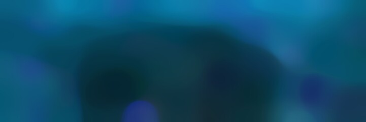 unfocused bokeh horizontal background graphic with dark slate gray, strong blue and teal colors space for text or image