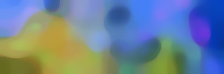 unfocused smooth horizontal background bokeh graphic with steel blue, pastel brown and corn flower blue colors and space for text or image