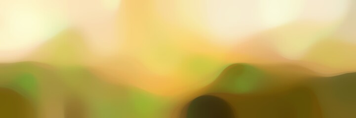 blurred bokeh iridescent horizontal background graphic with dark khaki, bisque and burly wood colors space for text or image