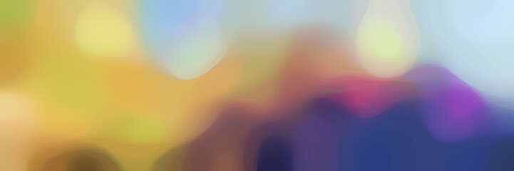 Naklejka premium blurred bokeh horizontal background with dark khaki, light steel blue and dark slate blue colors and free text space