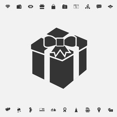 gift present wrapped icon vector illustration for graphic design and websites