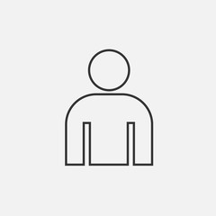 human icon vector illustration for graphic design and websites