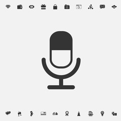 recording mic icon vector illustration for graphic design and websites