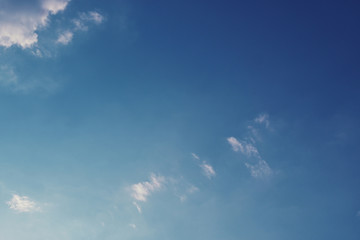 Fototapeta na wymiar cloud above blue sky in the morning