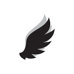 Fototapeta premium Wing icon design template vector isolated illustration