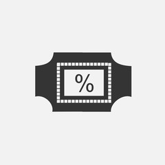 discount ticket icon vector illustration for graphic design and websites