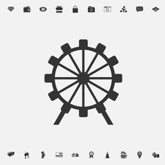 ferris wheel icon vector illustration for graphic design and websites