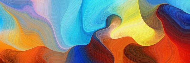 horizontale kleurrijke abstracte golfachtergrond met peru, firebrick en lichte overzeese groene kleuren. kan worden gebruikt als textuur, achtergrond of wallpaper