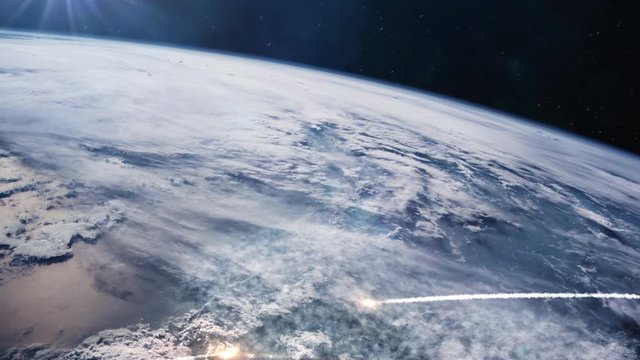 The End of the World - Nuclear War, Rockets and Explosions Seen From Space