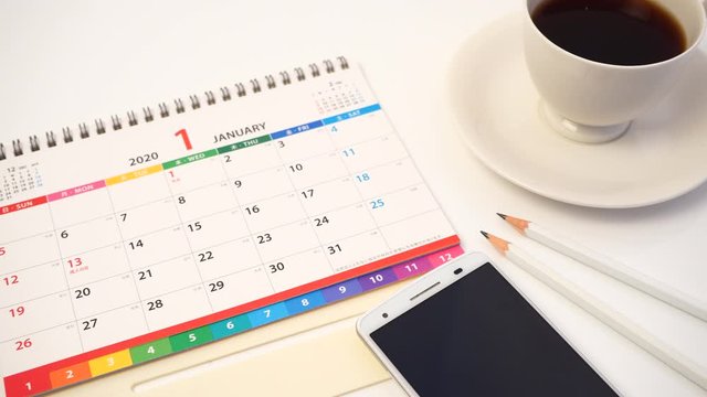 カレンダーのスケジュールイメージ動画