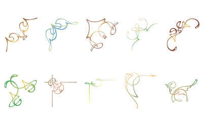 Corner Clipart Vector Set 3012817