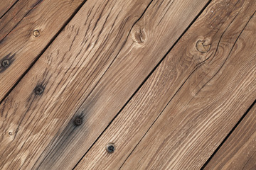 Fototapeta premium Brown wooden floor, abstract flat background texture