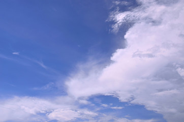 Fototapeta na wymiar Clouds in blue sky background