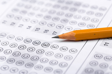 Fill in the answer sheet in the exam with a pencil
