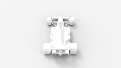 3d rendering of a vintage race car isolated in studio background